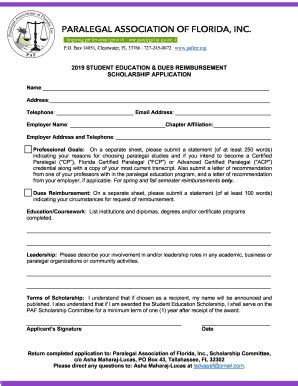 paf guidelines 2019.